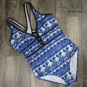 Amzbrly Cross Back Cage Front One Piece Size XL